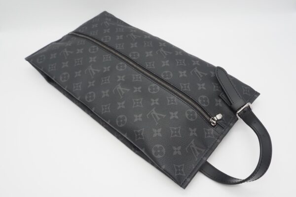 imgrc0086787444 Louis Vuitton Monogram Eclipse Shoe Bag Black Gray