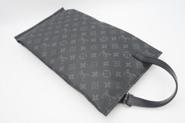 imgrc0086787445 Louis Vuitton Monogram Eclipse Shoe Bag Black Gray