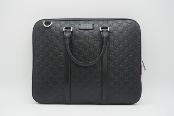 imgrc0086955727 Gucci Guccissima Briefcase Business Bag Black