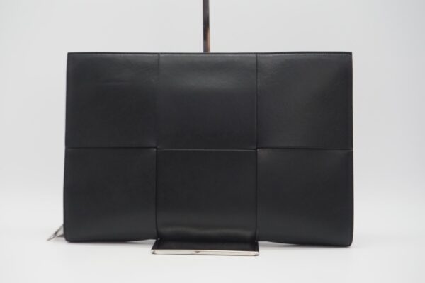 imgrc0086955738 Bottega Veneta Arco Document Case Clutch Bag Black