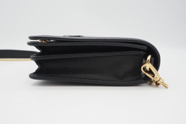 imgrc0086956251 Prada Saffiano Chain Shoulder Bag Black