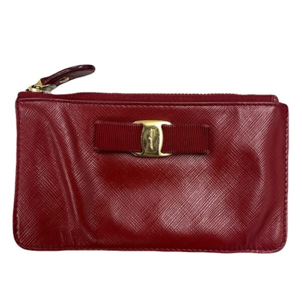 imgrc0087075879 Salvatore Ferragamo Rose Pouch Red