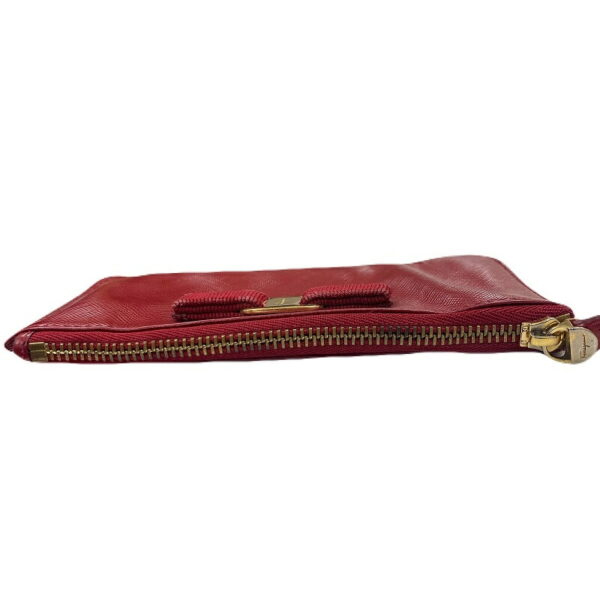 imgrc0087075894 Salvatore Ferragamo Rose Ribbon Pouch Red