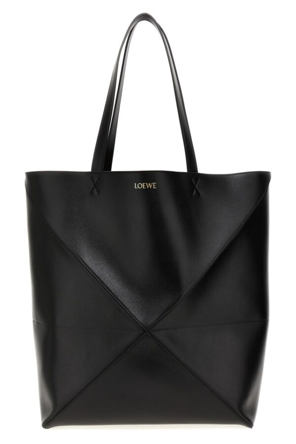 imgrc0087100925 Loewe Large Puzzle Fold Tote Bag Black