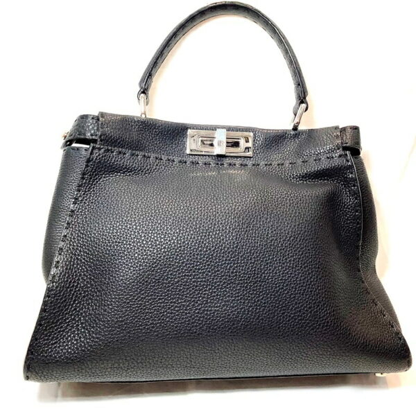 imgrc0087283528 Fendi Selleria Peekaboo Handbag Black