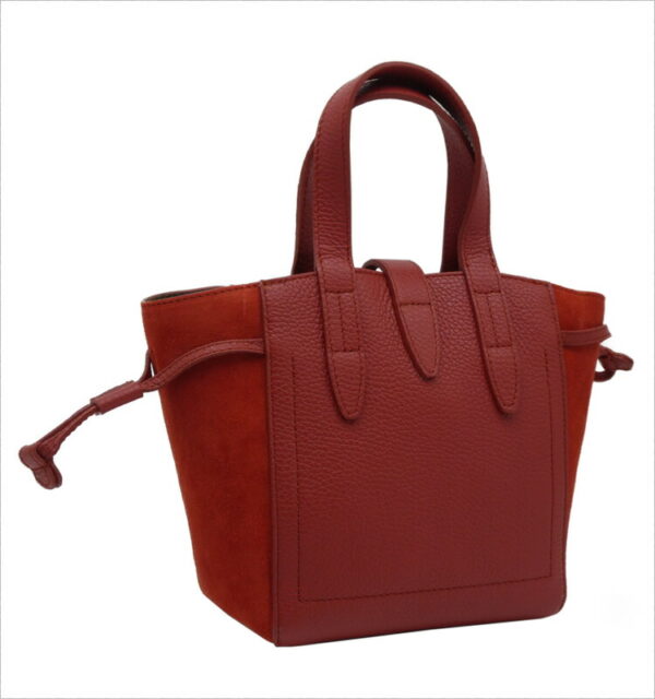 imgrc0087349380 Furla Net Tote Mini Leather Red Orange