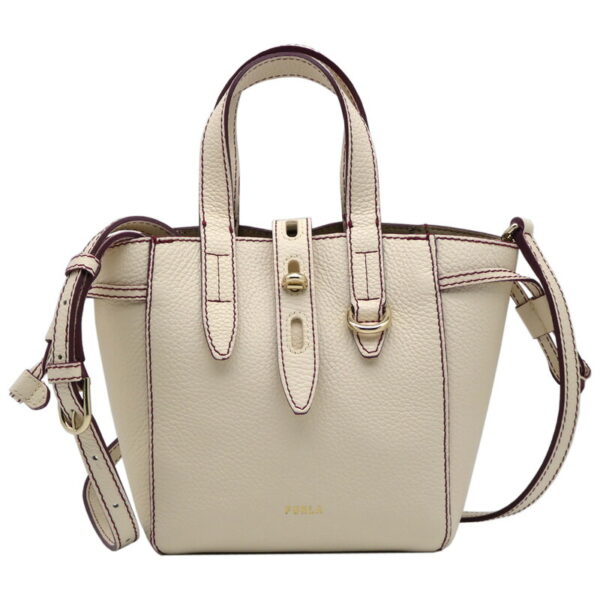 imgrc0087349394 Furla Net Tote Mini Leather White