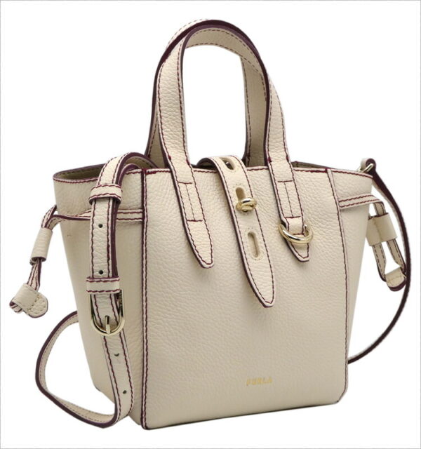 imgrc0087349395 Furla Net Tote Mini Leather White