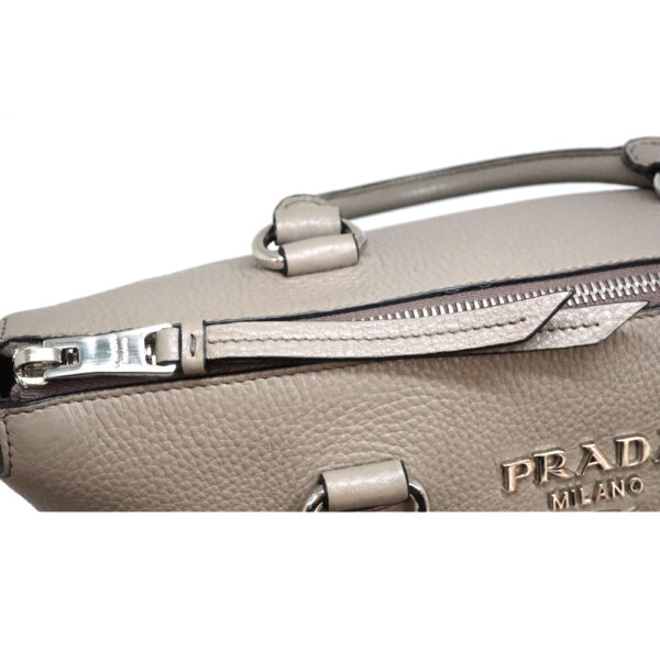 imgrc0087410642 Prada Handbag Shoulder Bag Leather Greige