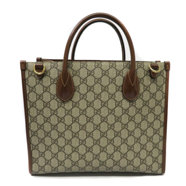 imgrc0087668523 Gucci GG Small Tote Bag GG Supreme Brown Beige