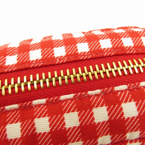 imgrc0087976410 Miu Miu FAILLE Gingham Check Pouch Red