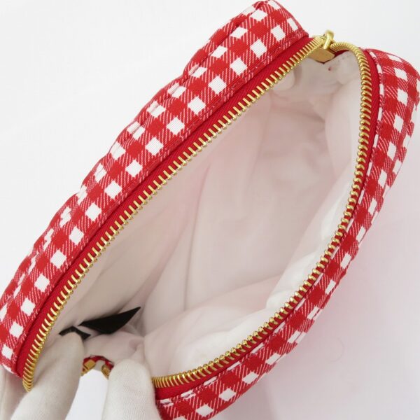 imgrc0087976412 Miu Miu FAILLE Gingham Check Pouch Red