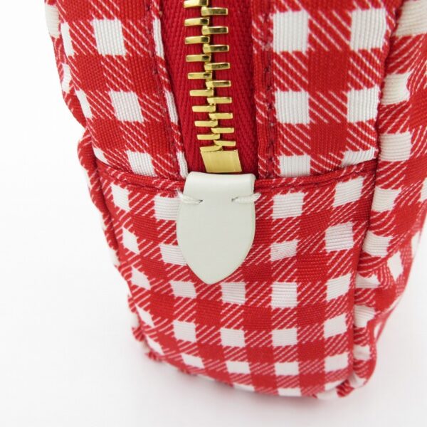 imgrc0087976416 Miu Miu FAILLE Gingham Check Pouch Red