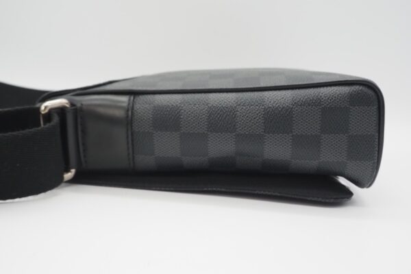 imgrc0088113313 Louis Vuitton Damier Graphite District PM Shoulder Bag Black Gray