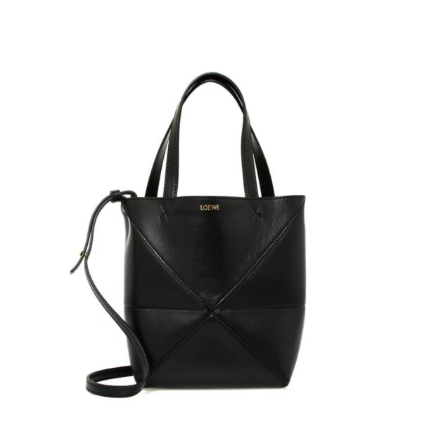 imgrc0088227338 Loewe Mini Puzzle Fold Tote Bag Black