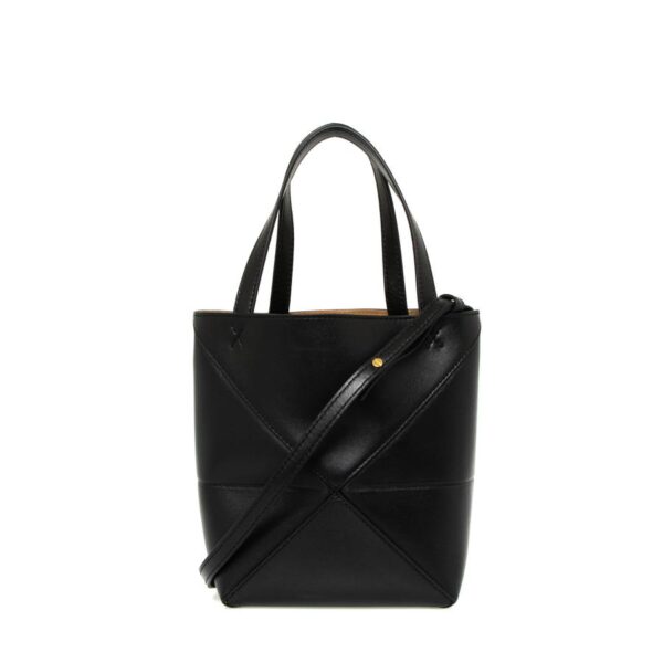 imgrc0088227341 Loewe Mini Puzzle Fold Tote Bag Black