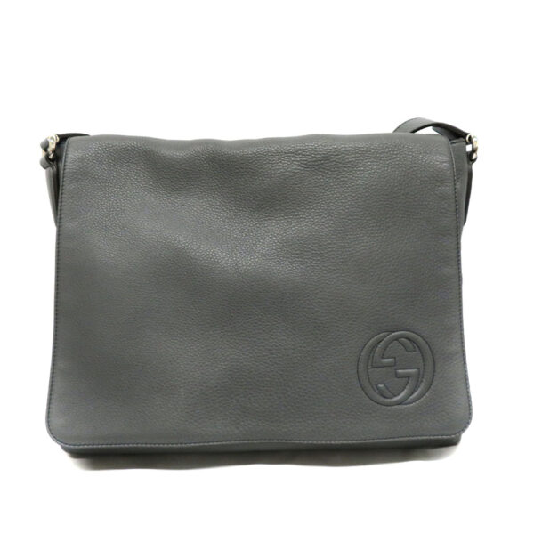 imgrc0088788605 Gucci Messenger Bag Leather Gray