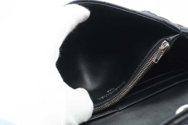 imgrc0088938217 Balenciaga BB Round Chain Leather Shoulder Bag Black