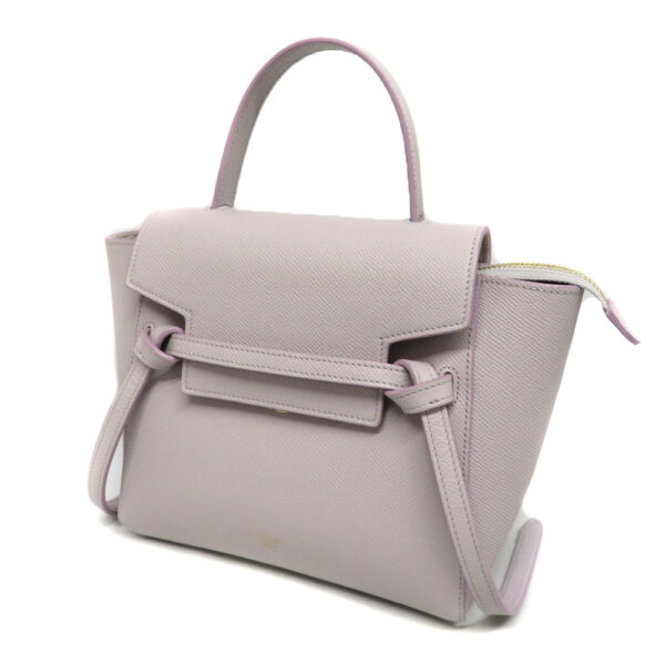 imgrc0089177342 Celine Belt Nano Leather Handbag Lavender Gray