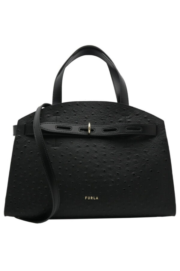 imgrc0089222004 Furla Net Tote Bag Leather Black