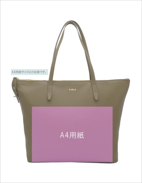 imgrc0089222484 Furla Net Tote Bag Leather Khaki Brown