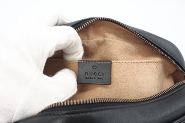 imgrc0089248902 Gucci GG Marmont Quilted Small Leather Shoulder Bag Black