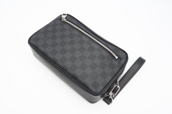 imgrc0089352287 Louis Vuitton Pochette Kasai Graphite Shoulder Bag Black Gray