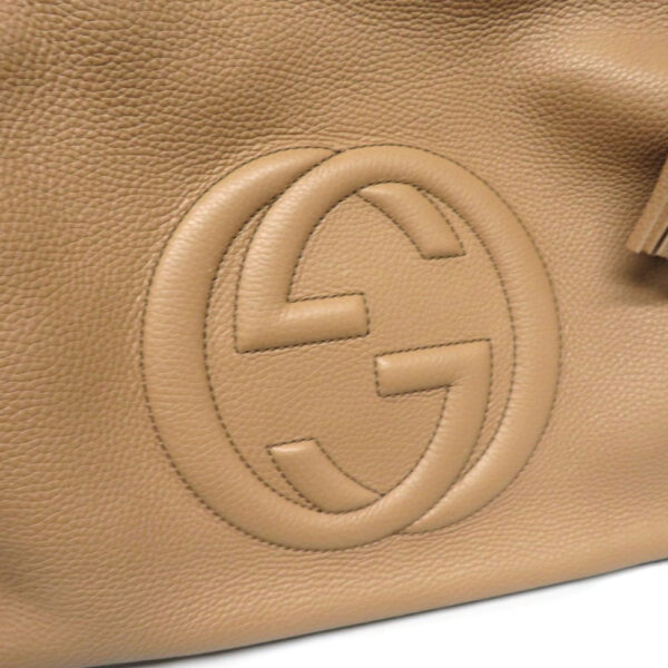 imgrc0089391336 Gucci Soho 2WAY Bag Leather Beige Brown