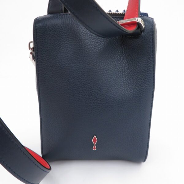 imgrc0089562742 Christian Louboutin Bench Reporter Leather Shoulder Bag Navy