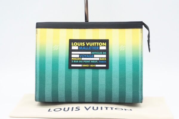 imgrc0090084088 Louis Vuitton Damier Pochette Voyage MM Clutch Bag Multicolor