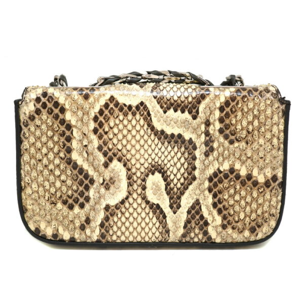 imgrc0090653860 Fendi Shoulder Bag Python Leather White Beige Brown