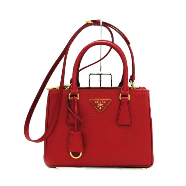 imgrc0091050131 Prada Saffiano Lux 2 Way Shoulder Bag Red