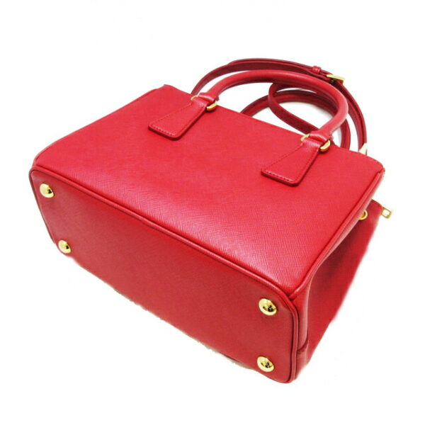 imgrc0091050132 Prada Saffiano Lux 2 Way Shoulder Bag Red