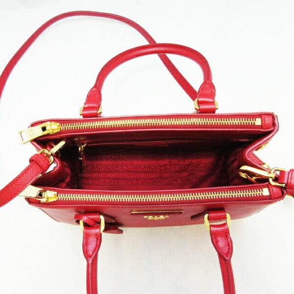 imgrc0091050133 Prada Saffiano Lux 2 Way Shoulder Bag Red