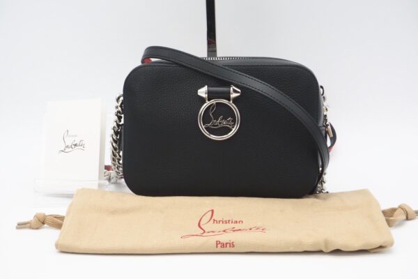 imgrc0091513180 Christian Louboutin Louboutin Mini Chain Shoulder Bag Black Red