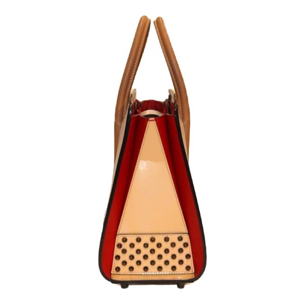 imgrc0091978650 Christian Louboutin Paloma Small 2WAY Shoulder Bag Beige Red Leather Enamel