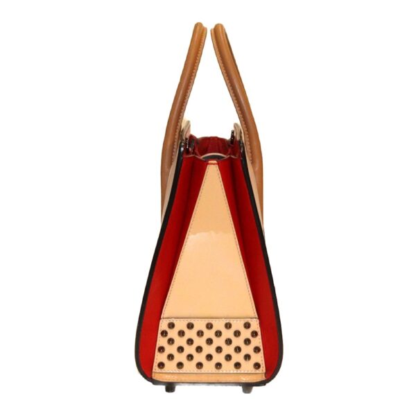 imgrc0091978651 Christian Louboutin Paloma Small 2WAY Shoulder Bag Beige Red Leather Enamel