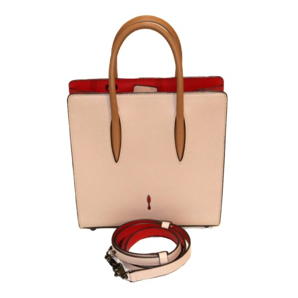 imgrc0091978668 Christian Louboutin Paloma Small 2WAY Shoulder Bag Beige Red Leather Enamel