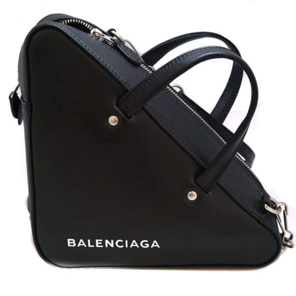 imgrc0092083740 Balenciaga Triangle Duffle S 2WAY Bag Leather Black