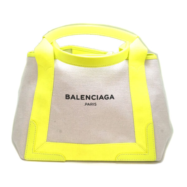 imgrc0092083951 Balenciaga Blue Cabas S Handbag Neon Yellow