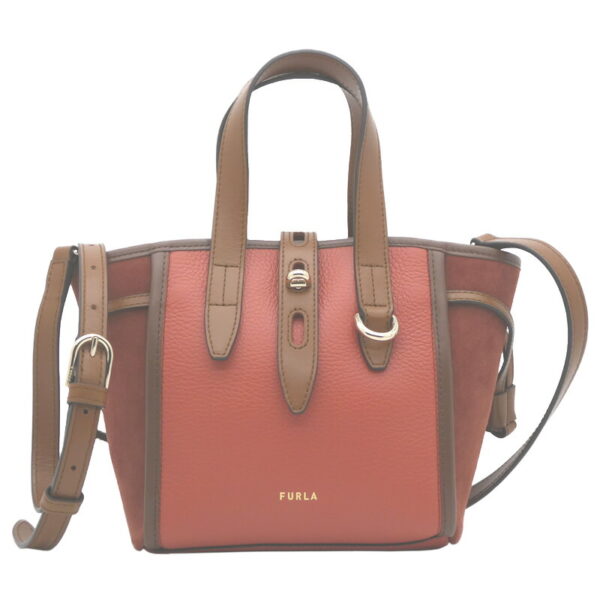 imgrc0092320389 Furla Net Tote Mini Leather Brown