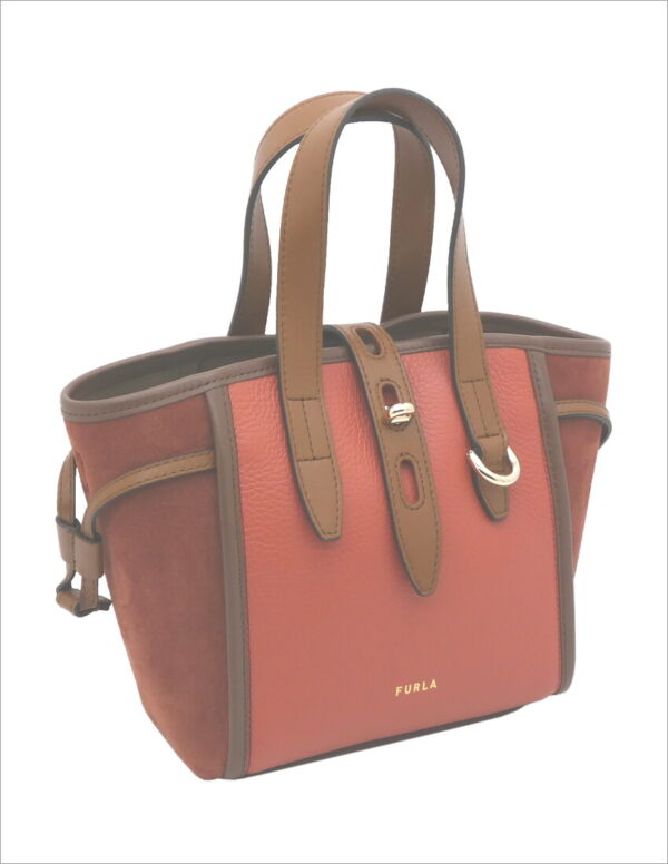 imgrc0092320390 Furla Net Tote Mini Leather Brown