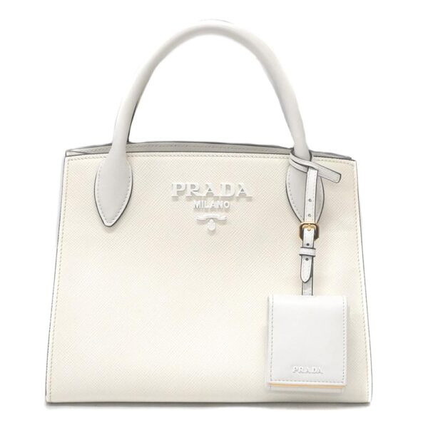 imgrc0092955931 Prada 2WAY Bag Leather White