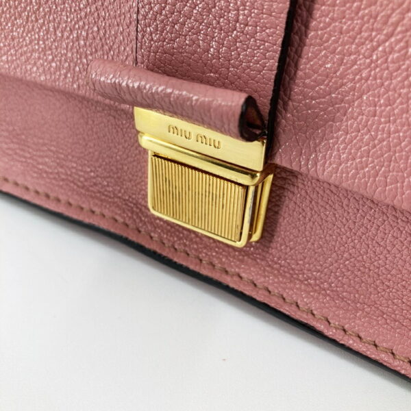 imgrc0092971248 Miu Miu MADRAS Leather Shoulder Bag Pink