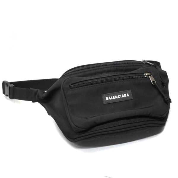 imgrc0093425466 Balenciaga Body Bag Nylon Black