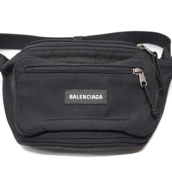 imgrc0093425467 Balenciaga Body Bag Nylon Black