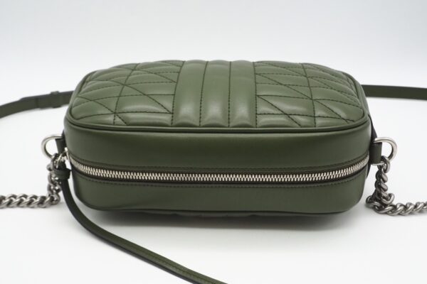 imgrc0094241235 Gucci GG Marmont Quilted Small Shoulder Bag Green