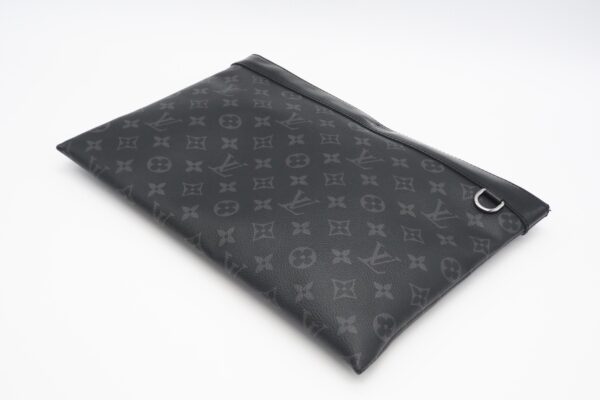 imgrc0094241950 Louis Vuitton Eclipse Pochette Discovery Clutch Bag Black Gray