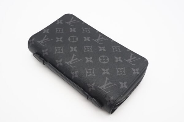 imgrc0094647329 Louis Vuitton Monogram Eclipse Zippy XL Travel Case Black Gray