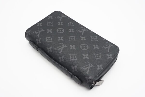 imgrc0094647330 Louis Vuitton Monogram Eclipse Zippy XL Travel Case Black Gray